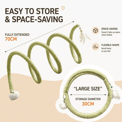 Foldable Spiral Cat Toy
