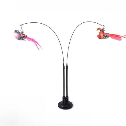 Double-Ended Suction Cup Cat Wand