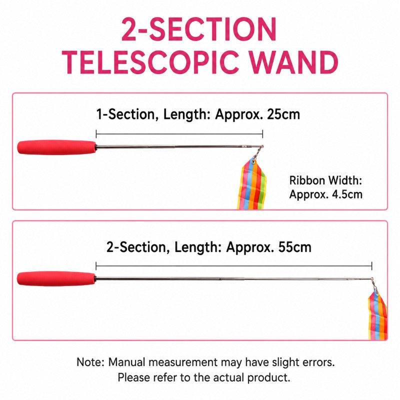 Retractable Rainbow Cat Wand