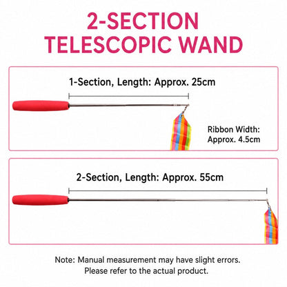 Retractable Rainbow Cat Wand