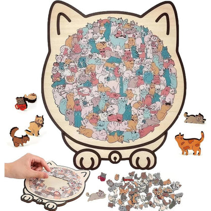Wooden Cat Puzzle