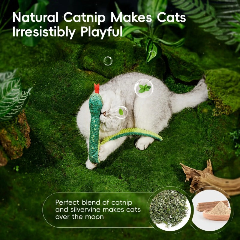 Catnip Silvervine Snake Toy