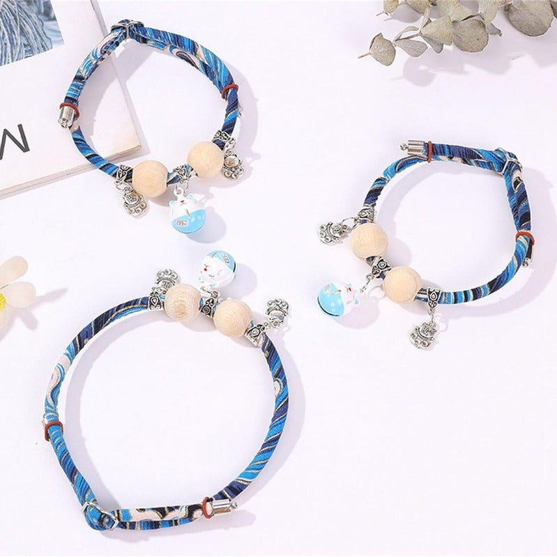 Yopoll Lucky Kimono Cedar-Bead Pet Collar