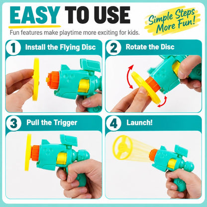 Light-Up Flying Disc Cat Launcher Set