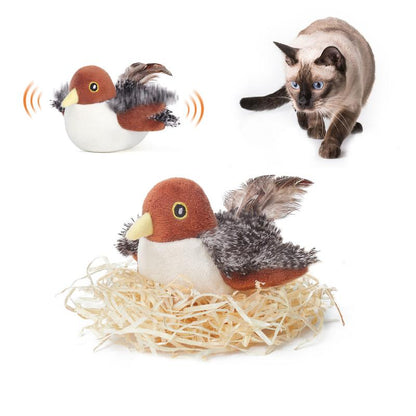 YoPoll Interactive Chirping Bird Cat Toy