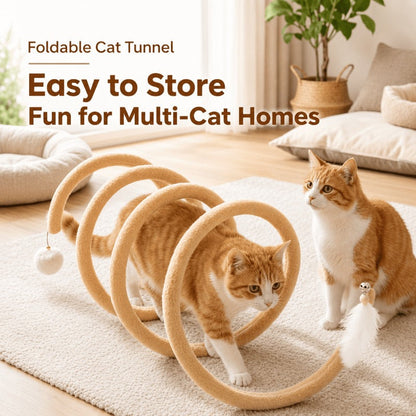 Foldable Spiral Cat Toy