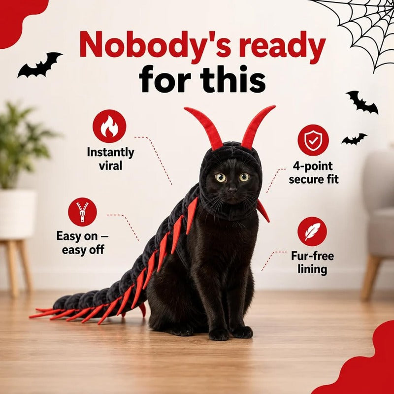 Giant Centipede Cat Costume