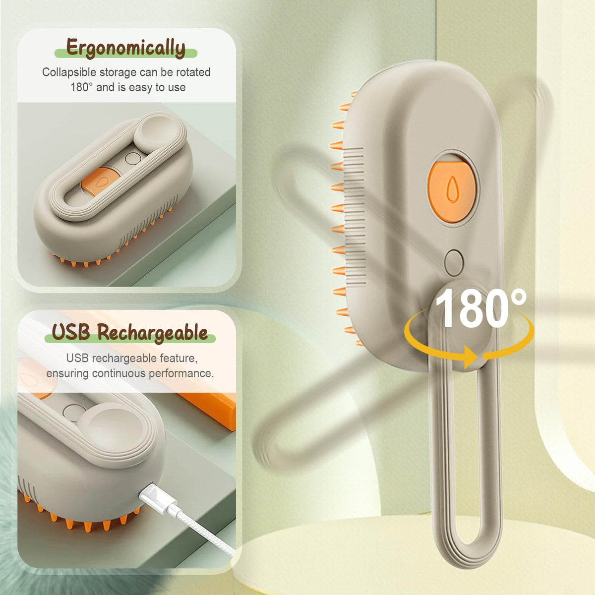 PuffEase Spritz: Quick & Easy Pet Hair Remover Comb