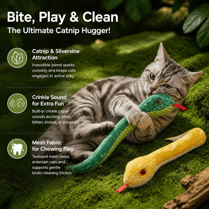 Catnip Silvervine Snake Toy