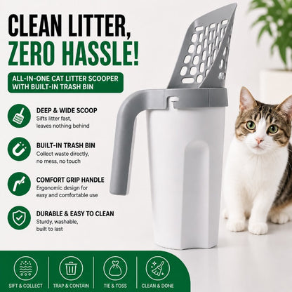 Integrated Scoop Waste Bin