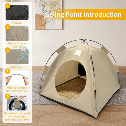 BreezyDen Pop-Up Pet Tent – Portable Hideaway for Cats & Small Dogs